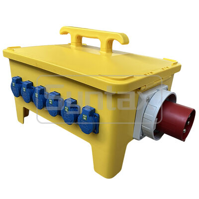 Syntax MP36 Portable Power Distribution Boxes IP67 Waterproof 125A/5P Inlet Three Phase Electric Power Distro 47.8*34*33CM