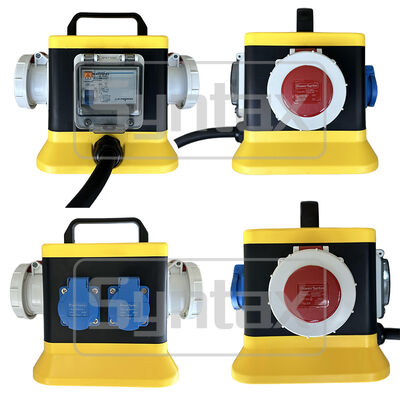 Syntax MZ6 IP67 Waterproof Portable Distribution Box 32A/5P Three Phase 400v With 1.8m built-in Power Cord Outdoors 20*20*21.5CM