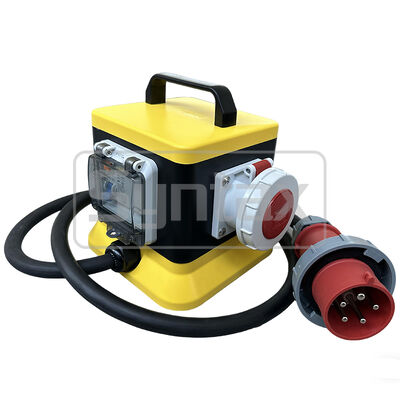 Syntax MZ6 IP67 Waterproof Portable Distribution Box 32A/5P Three Phase 400v With 1.8m built-in Power Cord Outdoors 20*20*21.5CM