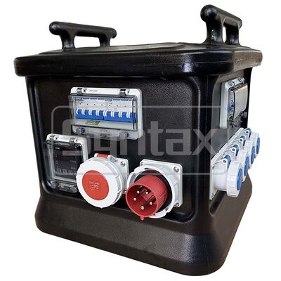 Syntax MK1N 5P 32A IP67 Waterproof Portable Power Distribution Board HDPE Material Fitted With Multi-functional Meter 48*48*48.8CM