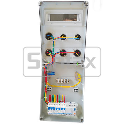 Syntax CX3 Wall Mounted Distribution Box 63AMP Three Phase IP65 Waterproof Made in PC Material