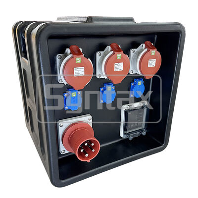 Syntax MD1 Three Phase 63A/5P HDPE Portable Distribution Box IP67 Waterproof for Stage Light Applications