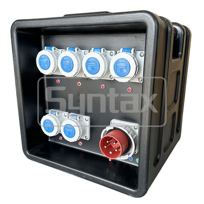 Syntax MD1 Three Phase 32AMP/5P HDPE Portable Distribution Boxes IP67 Waterproof For FIFA Sporting Events In Qatar