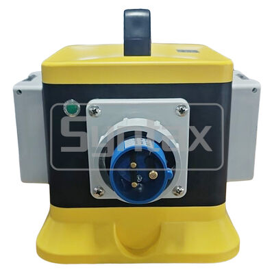 Syntax MZ6 IP67 Waterproof Portable Power Distribution Board 16A/3P 1-Phase Outdoors Yellow & Black Box 20*20*21.5CM
