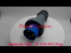 모델 No.3400 - 3P 125A IP67 플러그