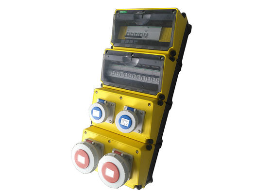 CJ 시리즈 CJ48 단계 휴대용 배급 상자 산업 마개 및 소켓 및 MCB AC 380V로 설치되는 4개의 층