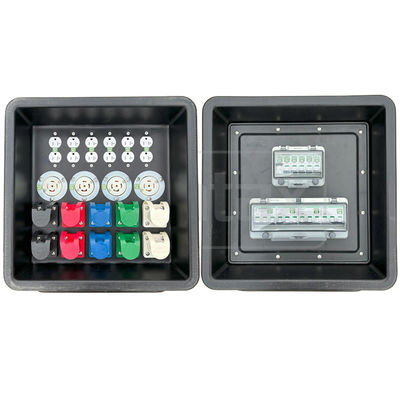 문법 MD1 3단계 400A HDPE 휴대용 유통 상자 IP67 UL 목록 Nema 소켓 430x380x460mm