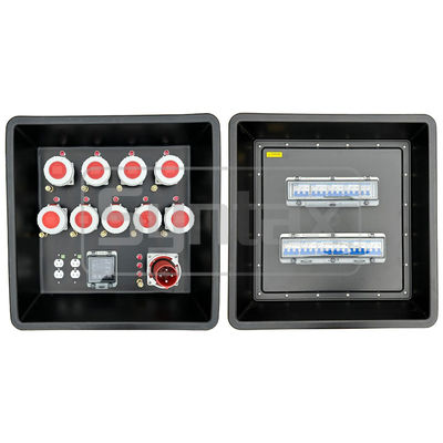 문법 MD3 4P 63A 3단계 휴대용 배포판 HDPE IP67 이벤트 전력 630x430x680mm를 위한 브레이커