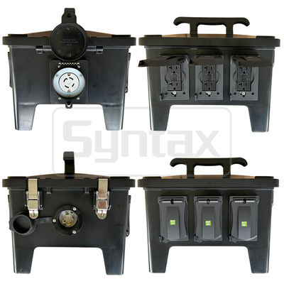 문법 MP24 방수 휴대용 전력 분배 장치 30A 단일 단계 2-극 4 와이어 UL/ETL 목록 수신기