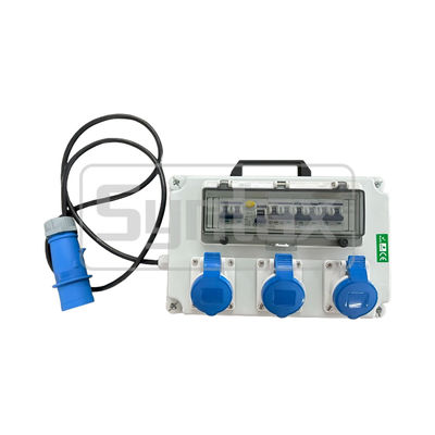 Syntax JS1 벽걸이형 휴대용 전원 분배함 32AMP PC 전기 회색 유지 보수 박스 220*340*150mm