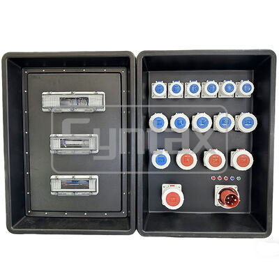 Syntax MD4 삼상 63AMP IP67 방수 HDPE 휴대용 전원 분배반 (카타르 FIFA 스포츠 행사용) 630x430x900mm