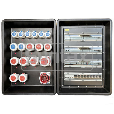 문법 MD4 세 단계 IP67 방수 125A/5P HDPE 휴대용 전력 배급 보드 카타르 FIFA 스포츠 이벤트 630x430x900mm